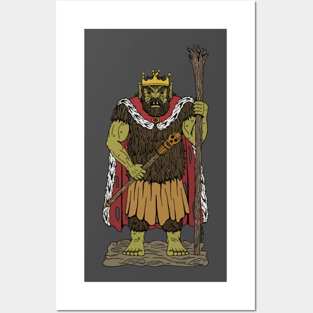 King Troll Wall Art by AzureLionProductions